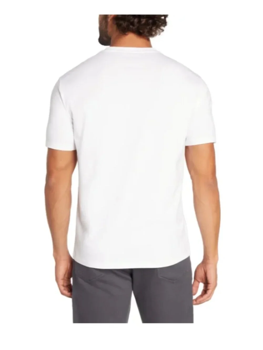 Banana Republic Men's V-Neck Tee, 3-pack, Cotton, White, Size M